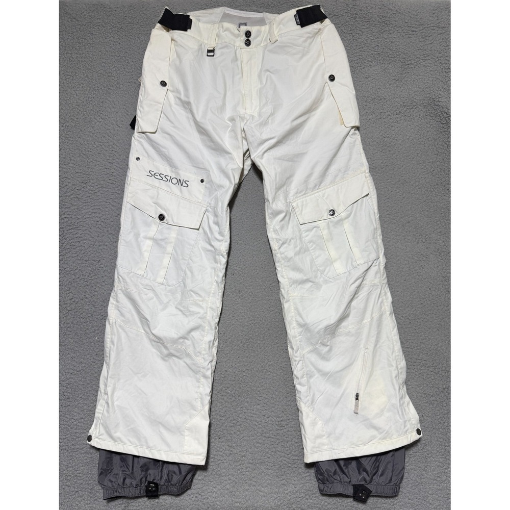 Vintage Sessions Summit Series Waterproof RECCO Snowboard Pants Mens L 34-36
